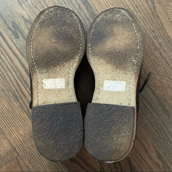 Rag & Bone Honeycomb Milo Perforated Black Leather Oxford 39.5 - Picture 10 of 17